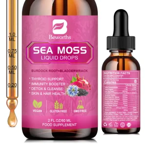 3000MG Seamoss Liquid Drop Organic Black Seed Oil