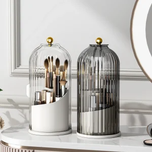 Makeup Brush Holder Organizer with Lid