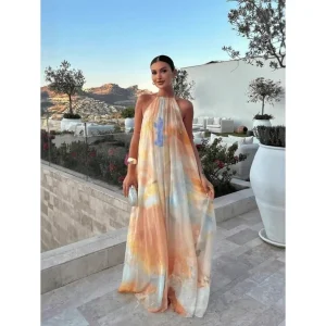 Halter Sleeveless Long Dress